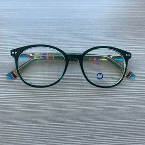 Modern Optical Teagan Frames- Teal/Crystal